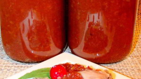 сливово-яблочный острый соус к мясу