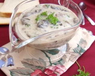 Сметанно-грибной соус