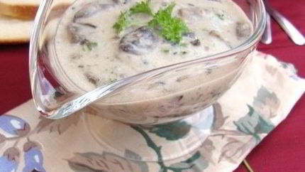 Сметанно-грибной соус