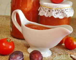 Соус из слив и помидоров