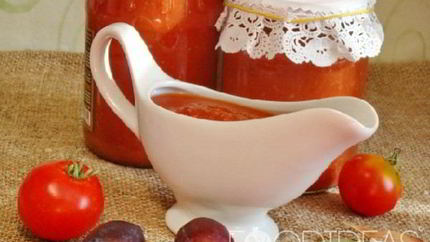 Соус из слив и помидоров