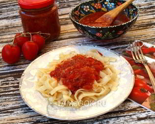 Соус из свежих томатов с базиликом