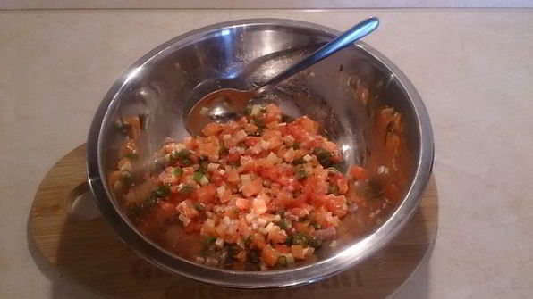 тартар из лосося