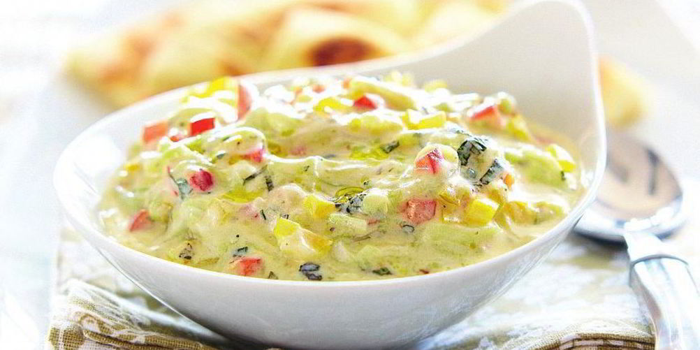 Рецепт цацики с перцем и питой