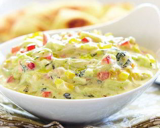 Цацики с перцем и питой