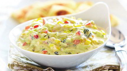 Цацики с перцем и питой