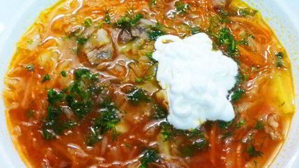 Борщ из баранины