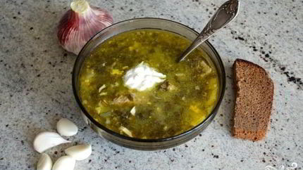 Борщ из крапивы