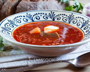 Борщ классический с мясом