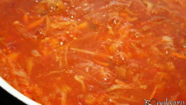 борщ на индюшином бедрышке