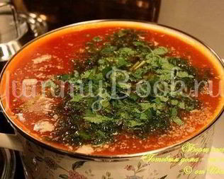 Борщ постный