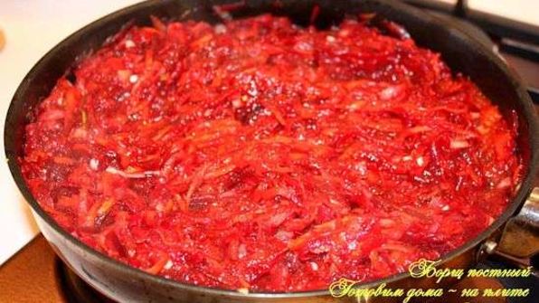 борщ постный