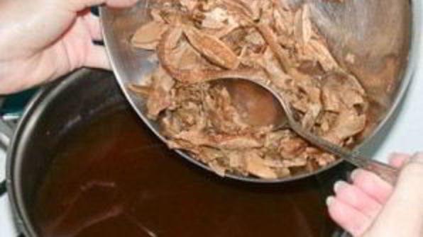 борщ с белыми грибами