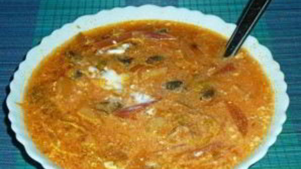 борщ с мясом