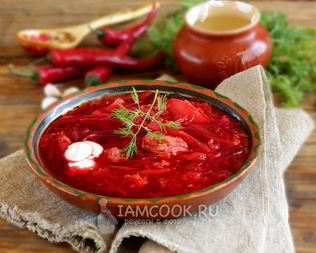 Борщ с тушенкой