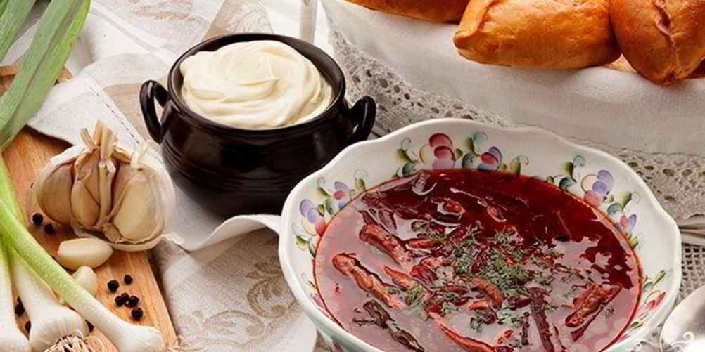 Рецепт борща со шкварками