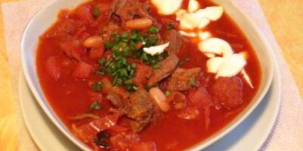 Рецепт борща со свининой по-житомирски