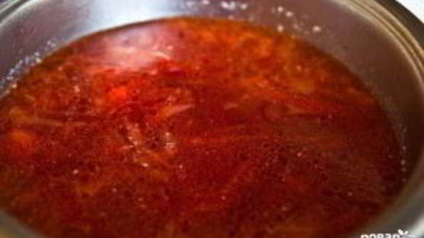 борщ со свининой