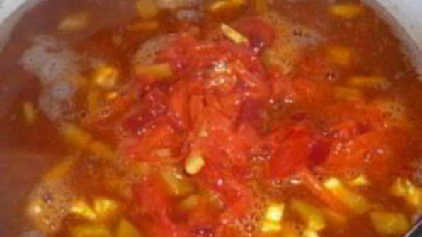 борщ вегетарианский с фасолью