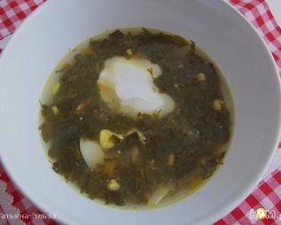 Борщ зеленый