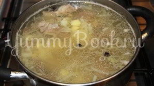 домашний борщ с говядиной