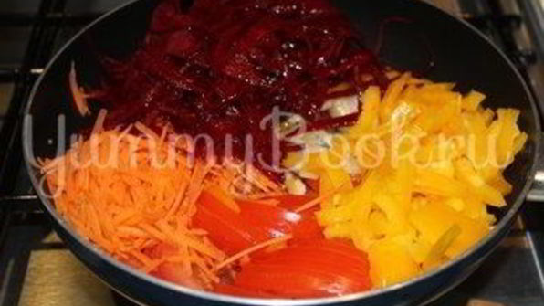 домашний борщ с говядиной