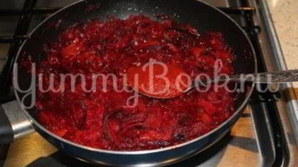 домашний борщ с говядиной