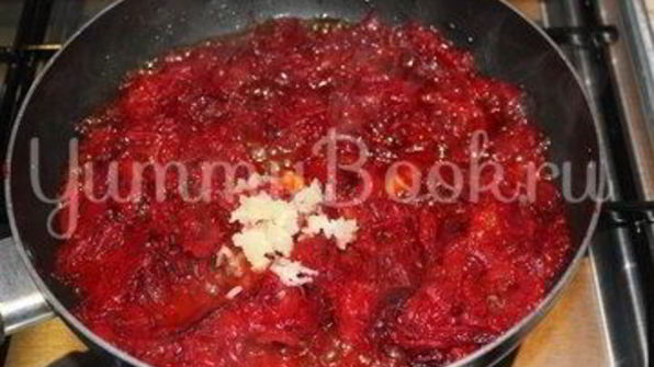 домашний борщ с говядиной