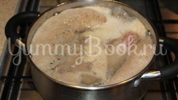 домашний борщ с говядиной