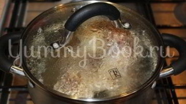 домашний борщ с говядиной