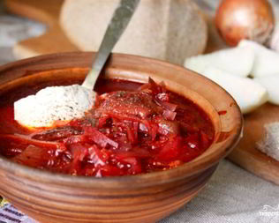 Грибной борщ