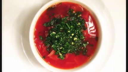 Холодный борщ из свеклы