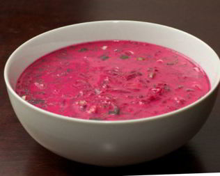 Литовский холодный борщ