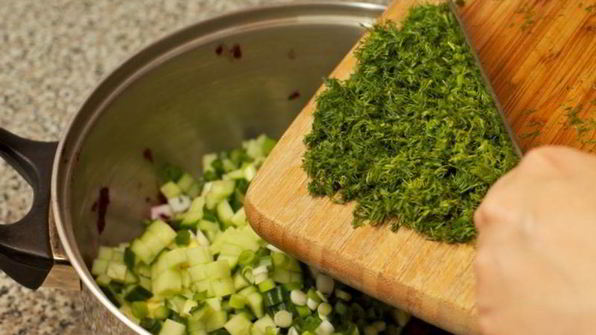 литовский холодный борщ