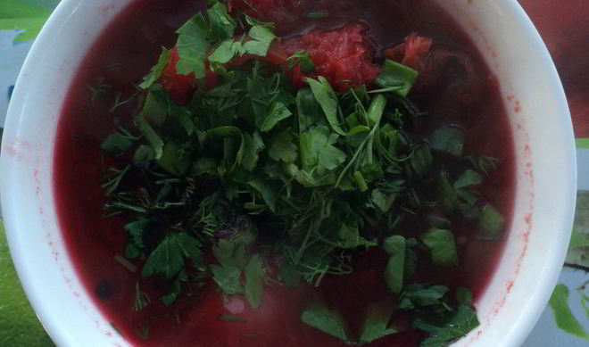 Наваристый борщ без мяса и картофеля