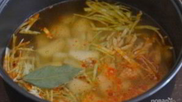 полтавский борщ с галушками