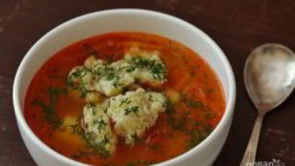 полтавский борщ с галушками