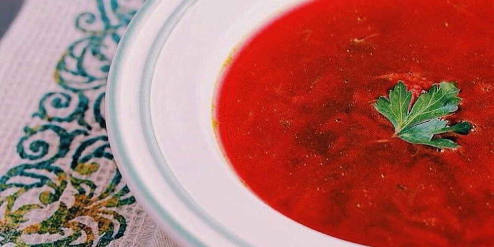 Рецепт вегетарианского борща с капустой