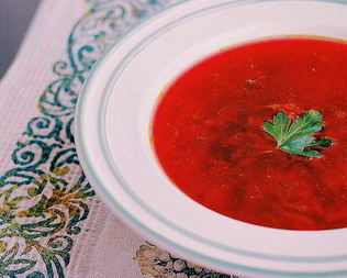 Вегетарианский борщ с капустой