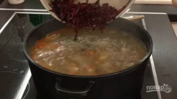 вкусный домашний борщ