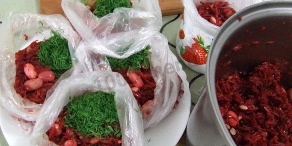 Рецепт заправки для борща замороженная