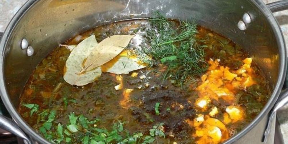 Рецепт зеленого борща