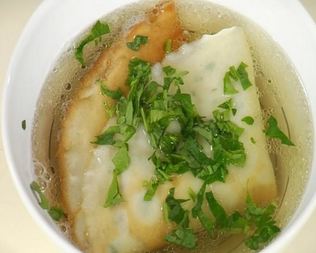 Блинчики в бульоне