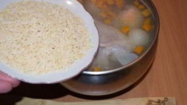 бульон из домашней курицы