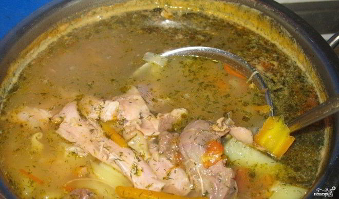 Бульон из петуха