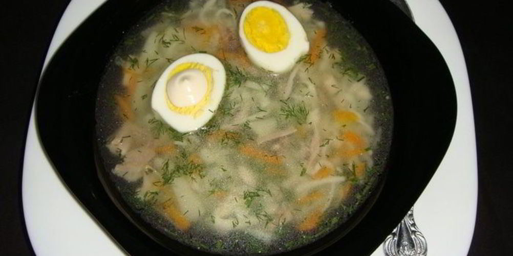 Рецепт домашней лапши на курином бульоне