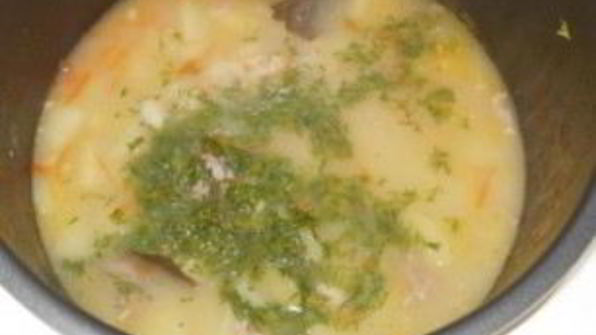 фасолевый суп на говяжьем бульоне