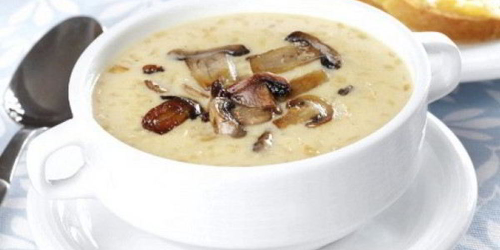 Рецепт грибного супа с сыром на курином бульоне