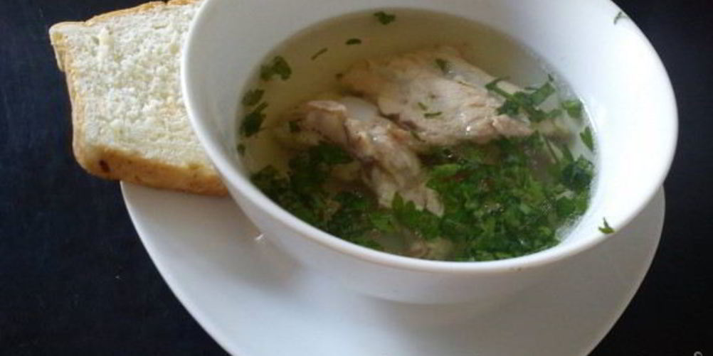 Рецепт свиного бульона