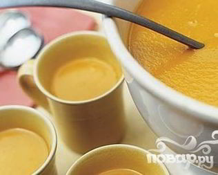 Тыквенный суп на курином бульоне